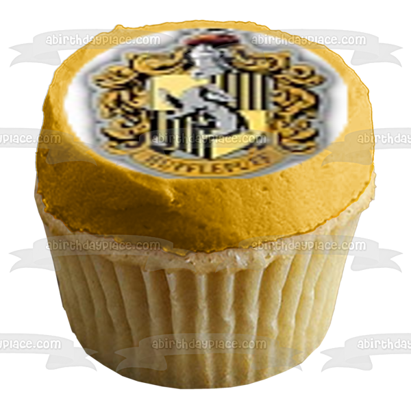 Harry Potter Crestas Gryffindor Hufflepuff Ravenclaw y Slytherin Imágenes comestibles para cupcakes ABPID01246 