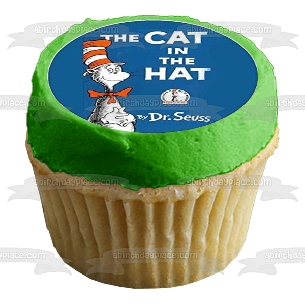 Dr. Seuss el Lorax El gato con sombrero y Horton escucha a quién Imágenes comestibles para cupcakes ABPID01641 