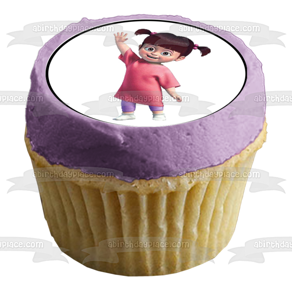 Monsters Inc James P. 'Sulley' Sullivan Mike Wazowski y Boo Imágenes comestibles para cupcakes ABPID01800 