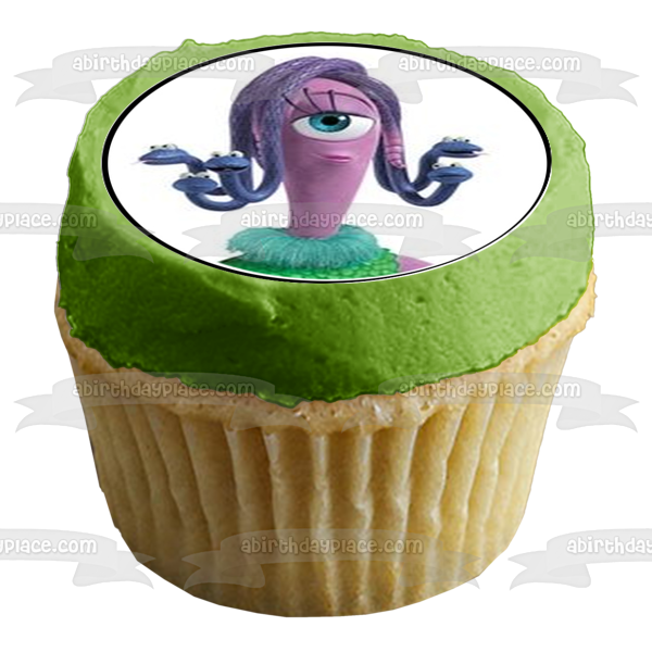 Monsters Inc James P. 'Sulley' Sullivan Mike Wazowski and Boo Edible Cupcake Topper Images ABPID01800