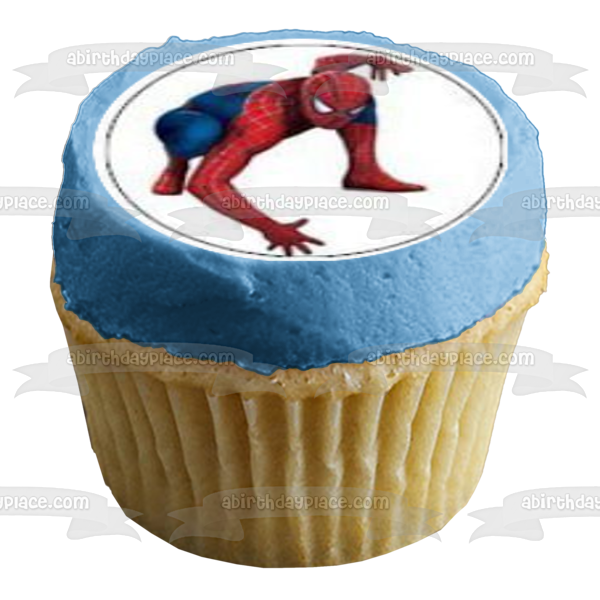 Spider-Man Marvel Superhero Spidey Assorted Poses Edible Cupcake Topper Images ABPID03179