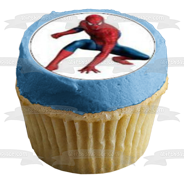 Spider-Man Marvel Superhero Spidey Assorted Poses Edible Cupcake Topper Images ABPID03179