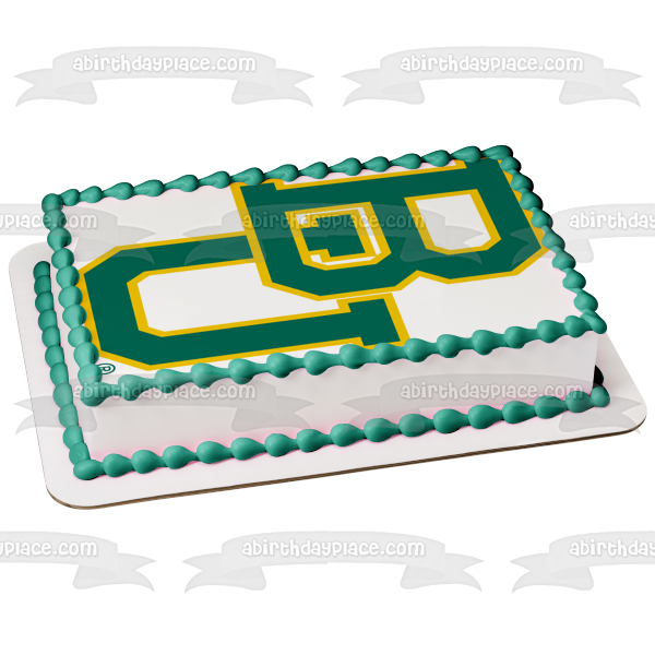 Imagen comestible para decoración de tarta con el logotipo de los osos de la Universidad de Baylor ABPID05793 