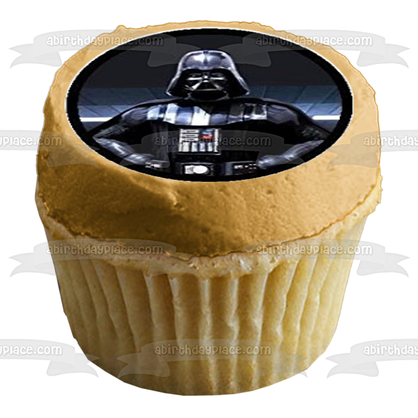 Imágenes de decoración comestible para cupcakes con el logotipo de Star Wars, Yoda, Luke Skywalker y Darth Vader, ABPID03213 