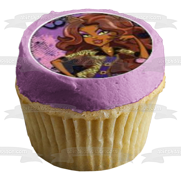 Monster High Mattel Draculaura Frankie Stein y Clawdeen Wolf Imágenes comestibles para cupcakes ABPID03282 