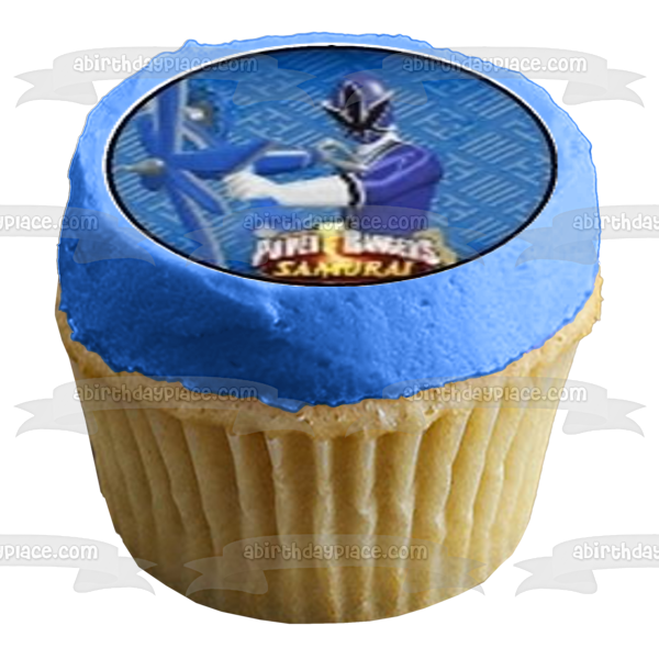 Power Rangers Super Samurai Red Ranger Jayden and Blue Ranger Kevin Edible Cupcake Topper Images ABPID03297