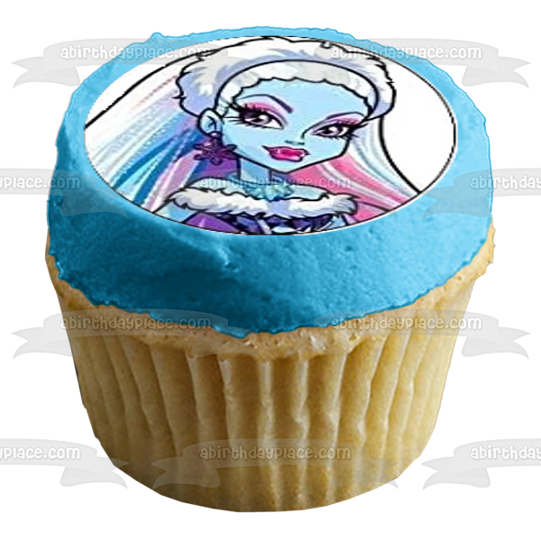 Monster High Clawdeen Wolf Lagoona Blue Cleo De Nile Draculaura Frankie Stein and Ghoulia Yelps Edible Cupcake Topper Images ABPID03438