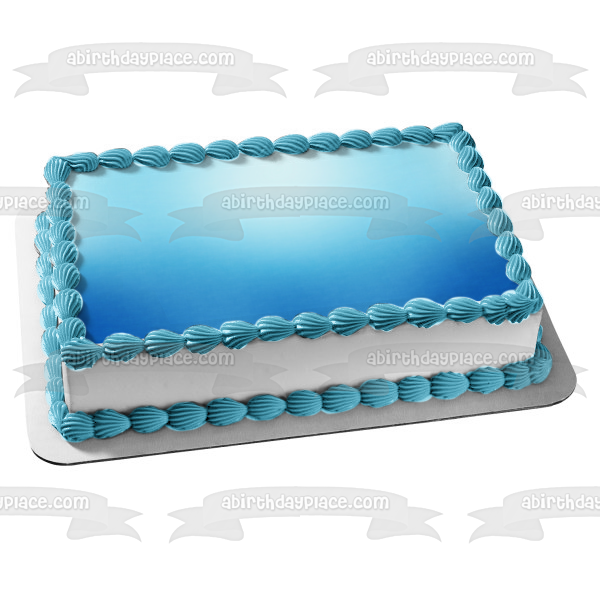 Imagen comestible para decoración de tarta con fondo azul claro ABPID05876 