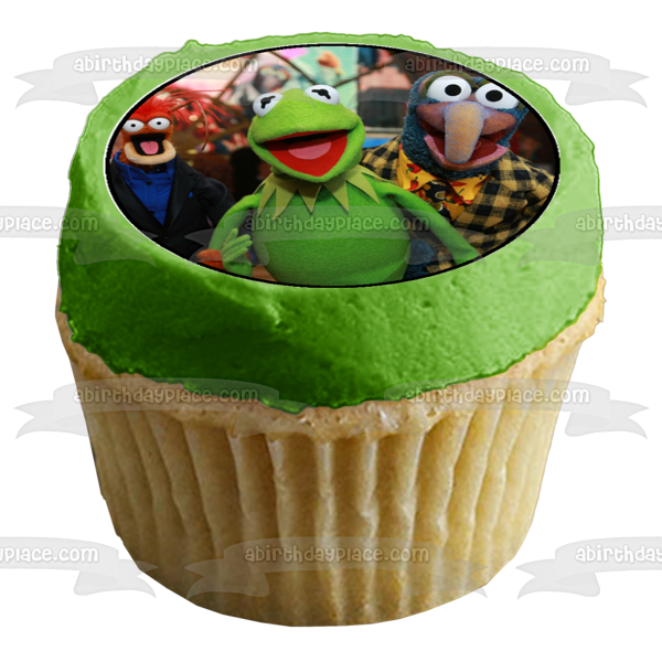 Los Muppets Kermit Miss Piggy Animal Gonzo y Fozzy Bear Imágenes comestibles para cupcakes ABPID03460 