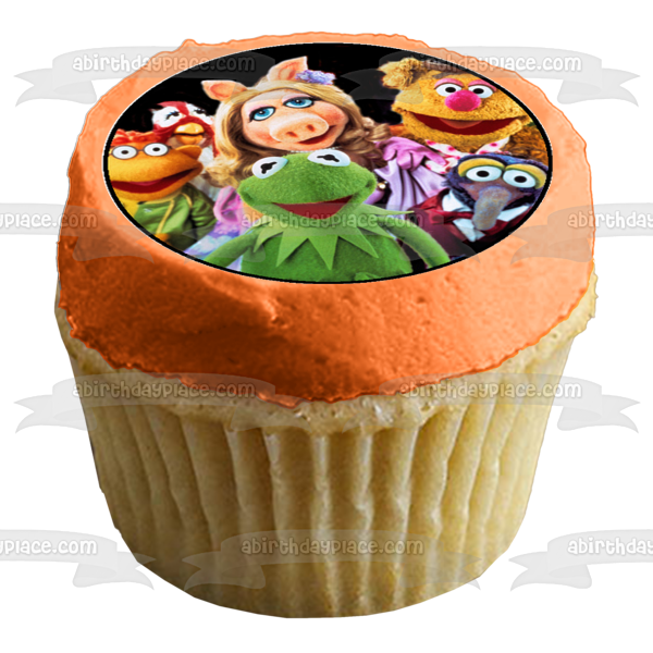 Los Muppets Kermit Miss Piggy Animal Gonzo y Fozzy Bear Imágenes comestibles para cupcakes ABPID03460 