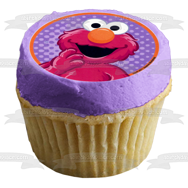 Sesame Street Elmo Oscar the Grouch Bert Ernie Cookie Monster Big Bird Abby Cadabby Edible Cupcake Topper Images ABPID03549