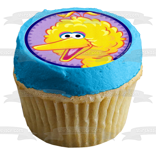 Sesame Street Elmo Oscar the Grouch Bert Ernie Cookie Monster Big Bird Abby Cadabby Edible Cupcake Topper Images ABPID03549