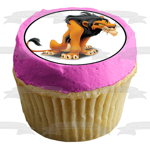 Villians Cruella De Ville Ursula Scar Maleficent Captain Hook Yzma Stepmother Governor Ratcliffe Evil Queen and Gaston Edible Cupcake Topper Images ABPID03551