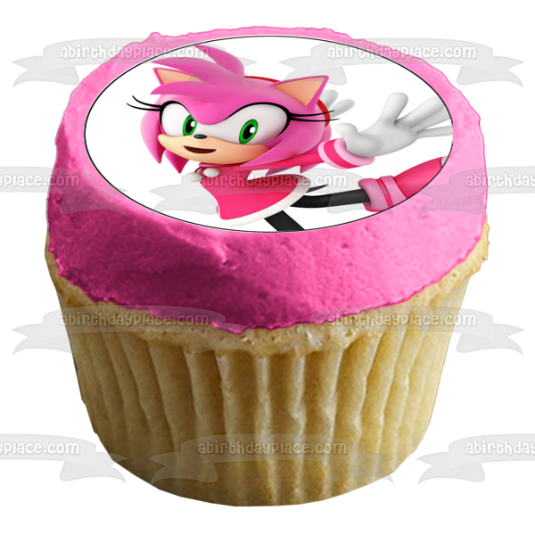 Sonic the Hedgehog Doctor Tails Amy Rose Knuckles the Echidna and Shadow the Hedgehog Edible Cupcake Topper Images ABPID03735