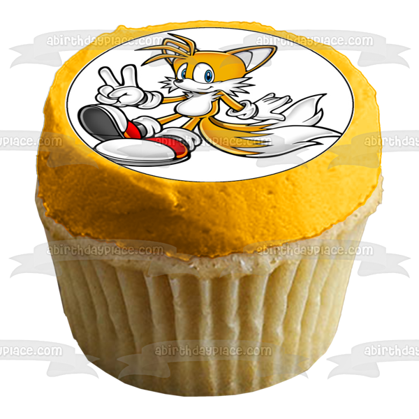 Sonic the Hedgehog Doctor Tails Amy Rose Knuckles the Echidna and Shadow the Hedgehog Edible Cupcake Topper Images ABPID03735