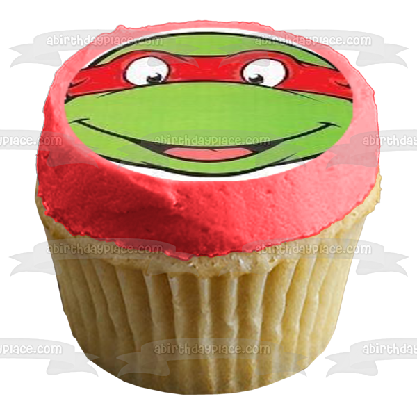 Imágenes de decoración comestible para cupcakes de las Tortugas Ninja, Donatello, Miguel Ángel, Leonardo y Rafael, ABPID03835 