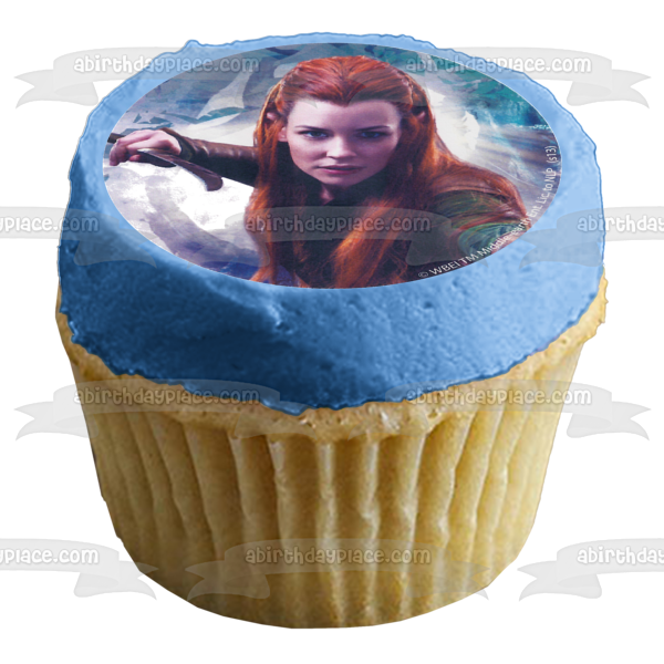 The Hobbit The Desolation of Smaug Gandalf Bilbo Thorin Legolas Bard and Tauriel Edible Cupcake Topper Images ABPID03905