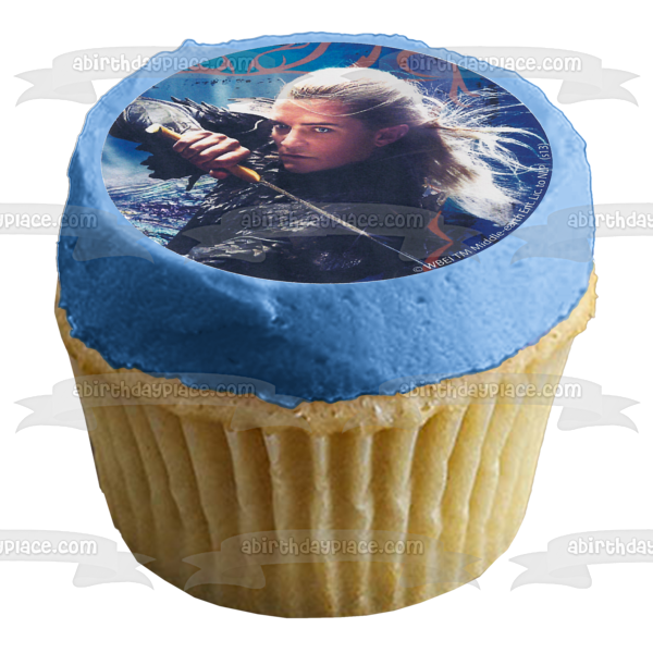 The Hobbit The Desolation of Smaug Gandalf Bilbo Thorin Legolas Bard and Tauriel Edible Cupcake Topper Images ABPID03905