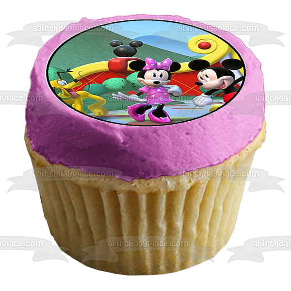 Mickey Mouse y sus amigos Pato Donald Daisy Duck y Minnie Mouse Adorno comestible para cupcakes Imágenes ABPID03930 