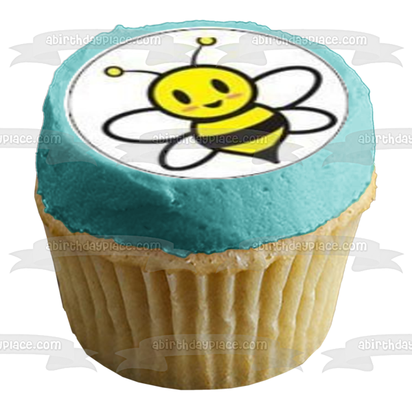 Bumble Bees Hives and Bvvvvvvvvvvvflowers Edible Cupcake Topper Images ABPID03966