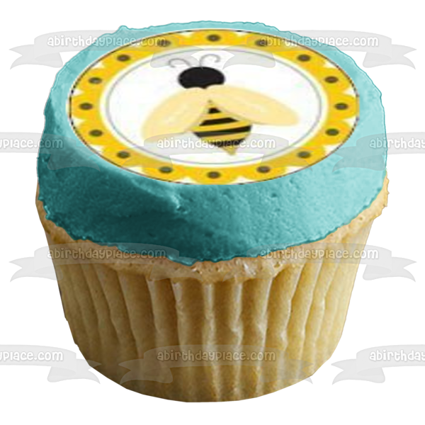 Bumble Bees Hives and Bvvvvvvvvvvvflowers Edible Cupcake Topper Images ABPID03966