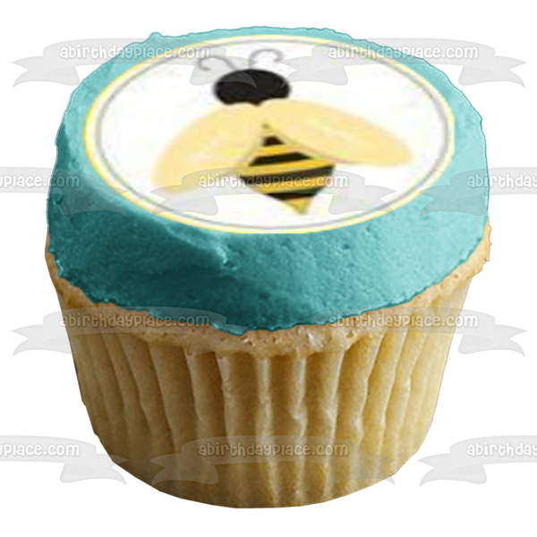 Bumble Bees Hives and Bvvvvvvvvvvvflowers Edible Cupcake Topper Images ABPID03966