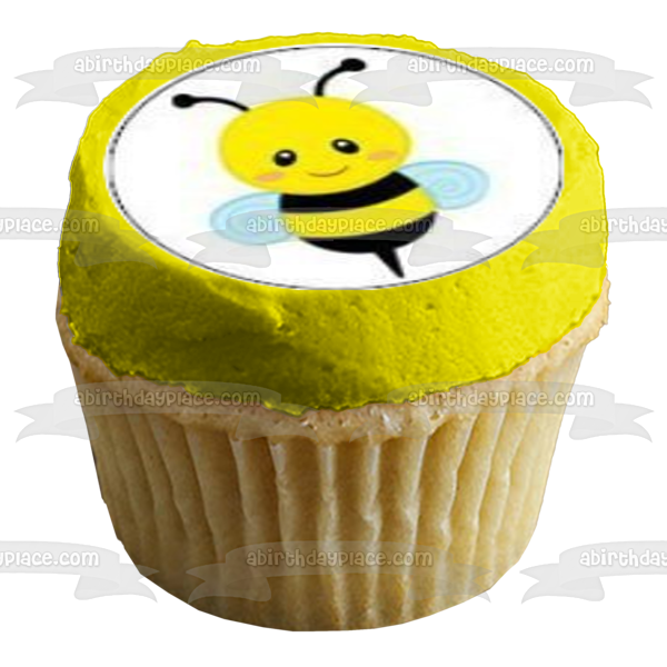 Bumble Bees Hives and Bvvvvvvvvvvvflowers Edible Cupcake Topper Images ABPID03966