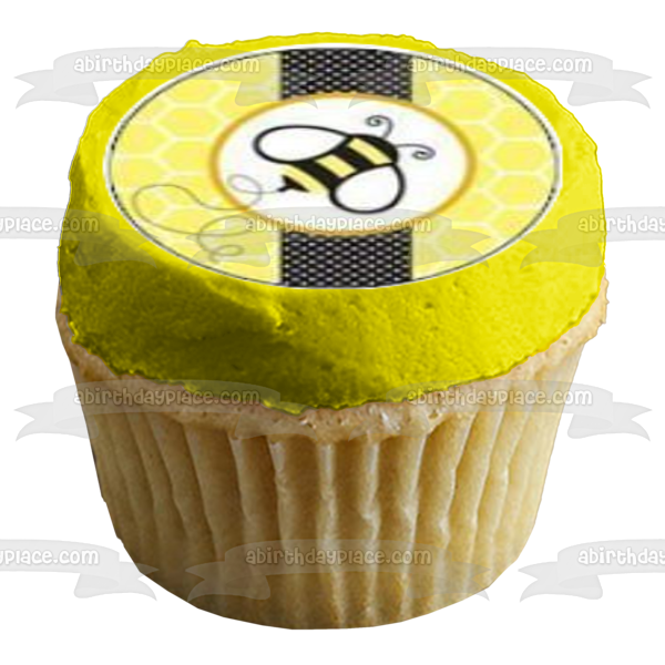 Bumble Bees Hives and Bvvvvvvvvvvvflowers Edible Cupcake Topper Images ABPID03966