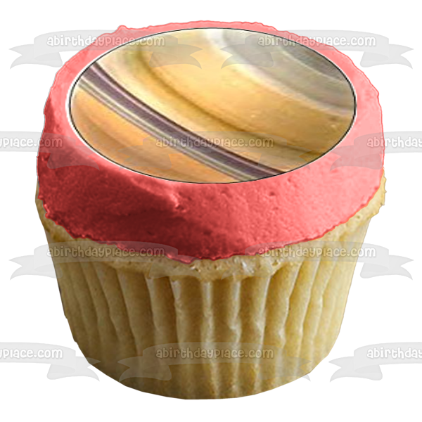 Solar System Planets Moon Earth Mercury Saturn Venus Neptune Mars and Jupiter Edible Cupcake Topper Images ABPID03977