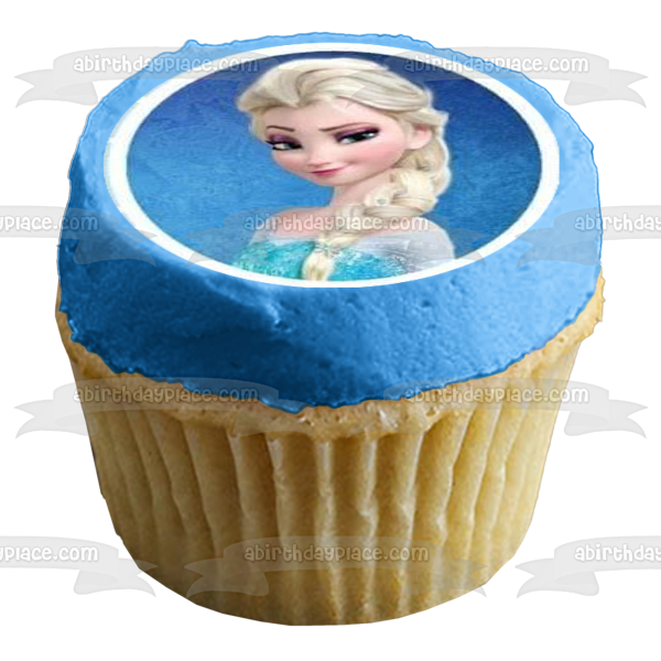 Frozen Anna Elsa Olaf and Sven Edible Cupcake Topper Images ABPID04138