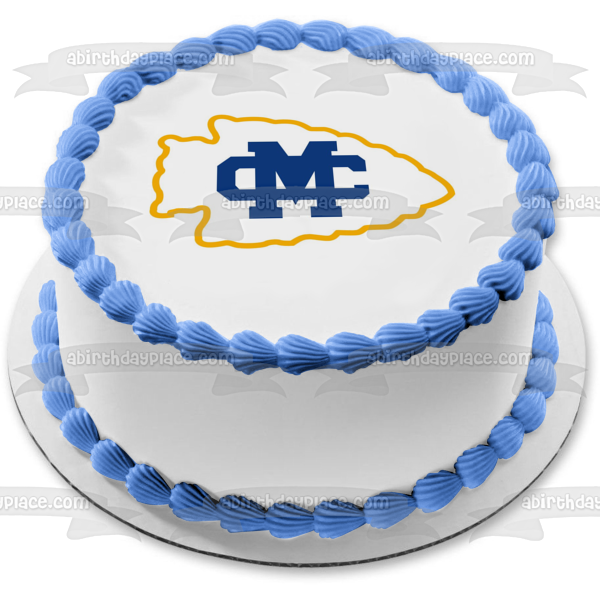 Imagen comestible para tarta con logotipo de Mississippi College Athletics, pez, ABPID06016 