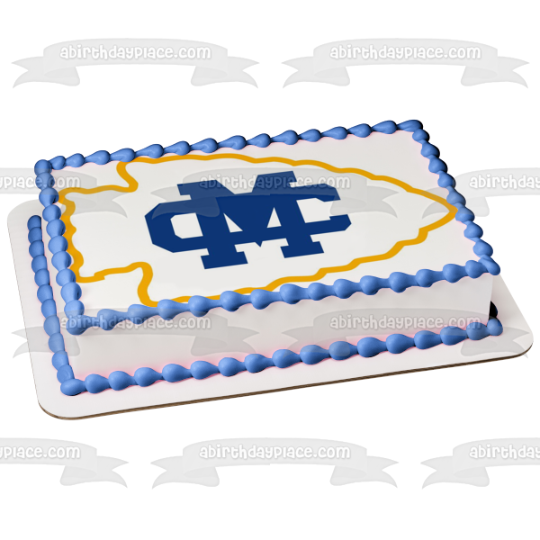 Imagen comestible para tarta con logotipo de Mississippi College Athletics, pez, ABPID06016 