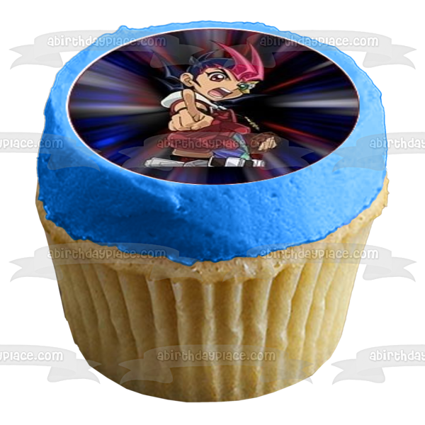 Yu-Gi-Oh! Yami Yugi Faraón Atem y Cuervo Hogan Imágenes comestibles para cupcakes ABPID04210 