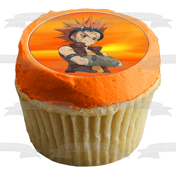 Yu-Gi-Oh! Yami Yugi Faraón Atem y Cuervo Hogan Imágenes comestibles para cupcakes ABPID04210 