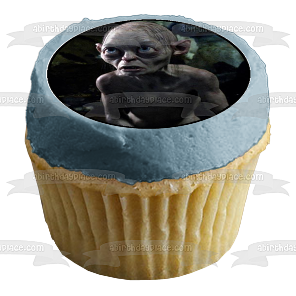 The Hobbit An Unexpected Journey Bilbo Gandalf Golem and Dwarves Edible Cupcake Topper Images ABPID04221