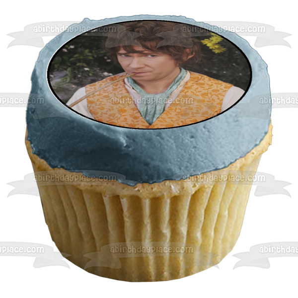 The Hobbit An Unexpected Journey Bilbo Gandalf Golem and Dwarves Edible Cupcake Topper Images ABPID04221