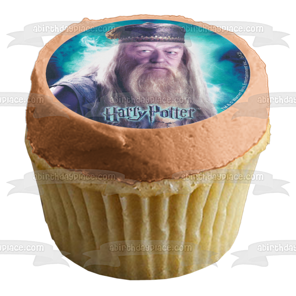 Harry Potter Hermione Granger Ronald Weasley y Albus Dumbledore Imágenes comestibles para cupcakes ABPID04234 