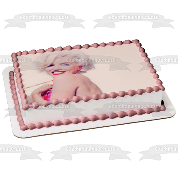 Marilyn Monroe Edible Cake Topper Image ABPID06039