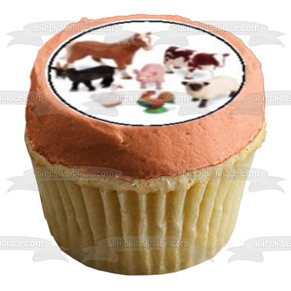 Farmyard Animal Cupcake Toppers - 12pk - Baking Buddies