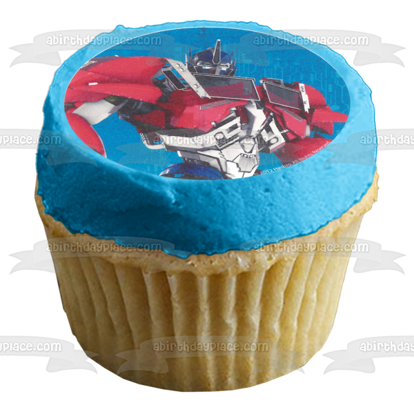 Transformers Optimus Prime and Bumblebee Autobots Edible Cupcake Topper Images ABPID04284