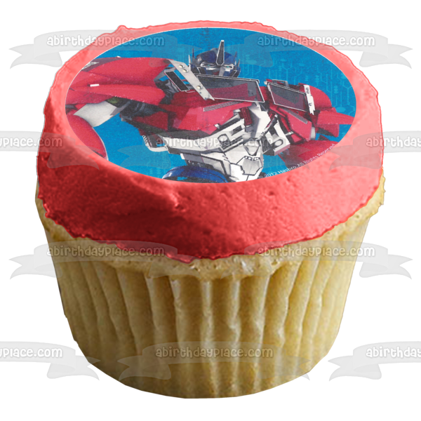 Transformers Optimus Prime and Bumblebee Autobots Edible Cupcake Topper Images ABPID04284