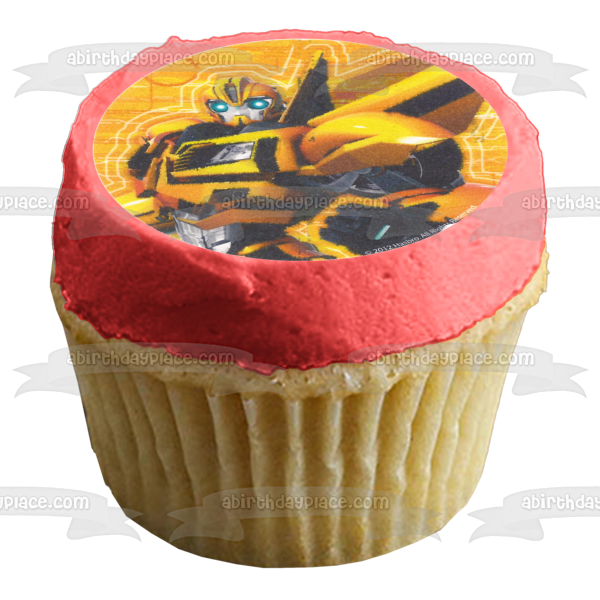 Transformers Optimus Prime and Bumblebee Autobots Edible Cupcake Topper Images ABPID04284