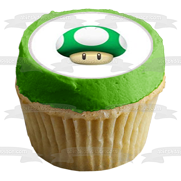 Nintendo Super Mario Luigi Princess Toadstool Yoshi Bowser and Wario Edible Cupcake Topper Images ABPID04339