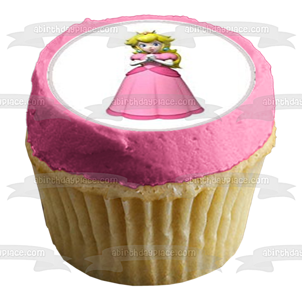 Nintendo Super Mario Luigi Princess Toadstool Yoshi Bowser and Wario Edible Cupcake Topper Images ABPID04339