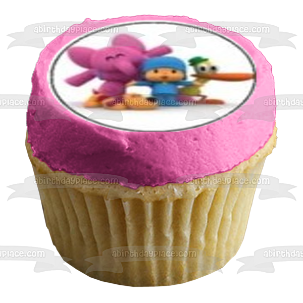 Pocoyo Pato Elly Loula and Sleepy Bird Edible Cupcake Topper Images ABPID04418