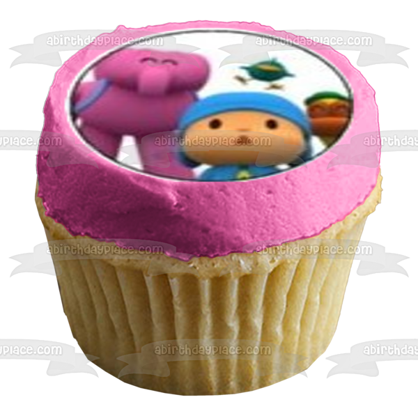 Pocoyo Pato Elly Loula and Sleepy Bird Edible Cupcake Topper Images ABPID04418