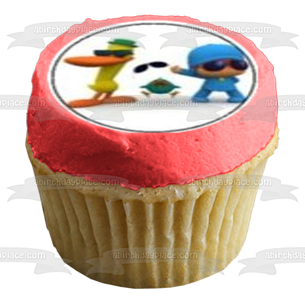 Pocoyo Pato Elly Loula and Sleepy Bird Edible Cupcake Topper Images ABPID04418