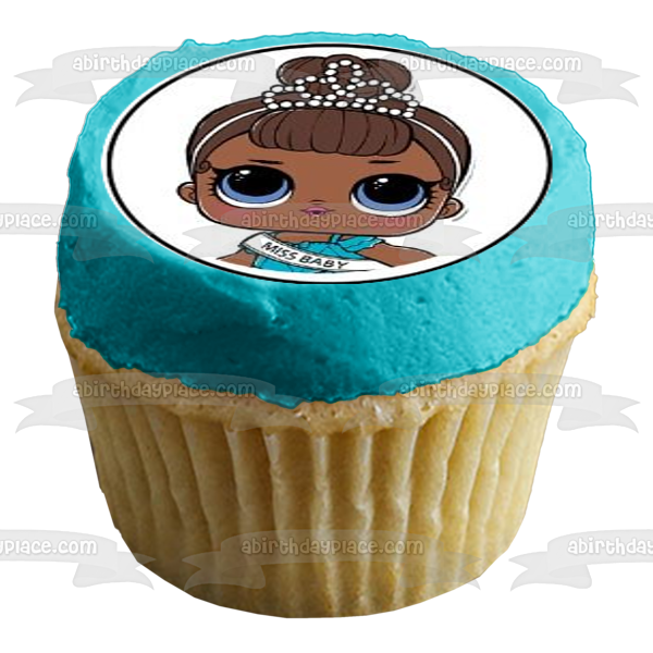 JAJAJA. Logotipo sorpresa Majorette Super BB y Cheer Captain Imágenes comestibles para cupcakes ABPID04432 