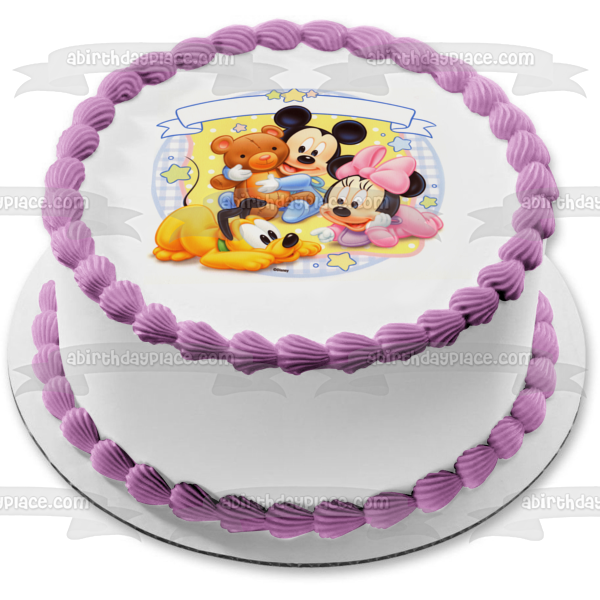 Adorno comestible para tarta de Mickey Mouse, Minnie Mouse y Goofy, imagen ABPID06118