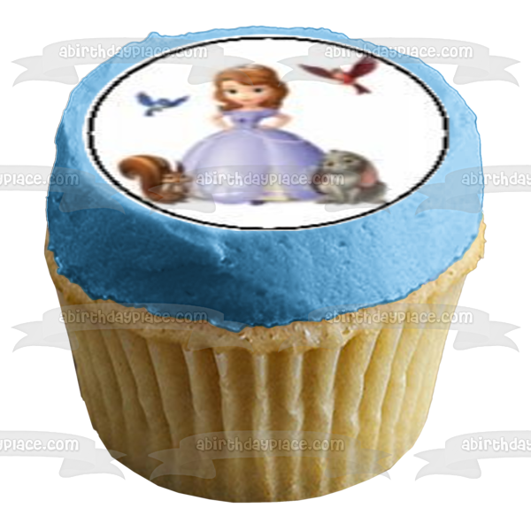 Sofia the First and Queen Miranda Edible Cupcake Topper Images ABPID04553